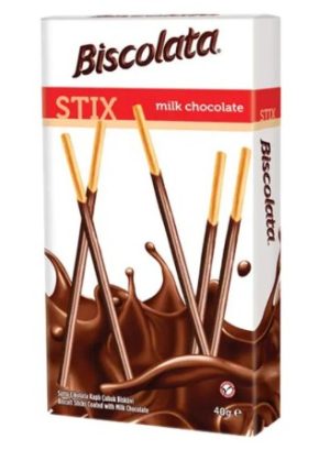 STAR3499 PALITOS STIX ROJO CON CHOCOLATE BISCOLATTA