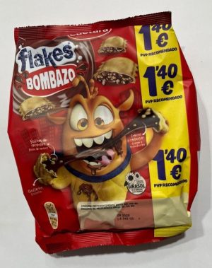 TRIGO59990 FLAKES NOCILLA BOMBAZO BOLSA 120GRS 7PAQ