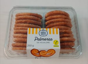 VIR009138 PALMERAS AZÚCAR BLISTERS 250 GRS.