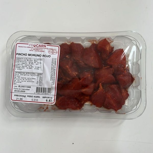 PRO776 PINCHO MORUNO ROJO