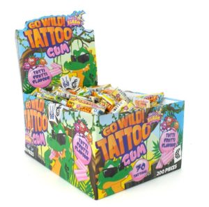 AGRU13508 CHICLE GO WILD TATT GUM 200 UNID