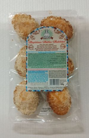 TERE004 MAGDALENAS CONCHAS COCO PAULA 195 GRS