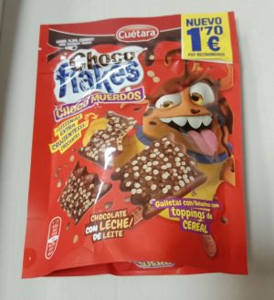 TRIGO63402 CH FLAKES MUERDOS BAÑADOS LECHE 87GR 8PAQ