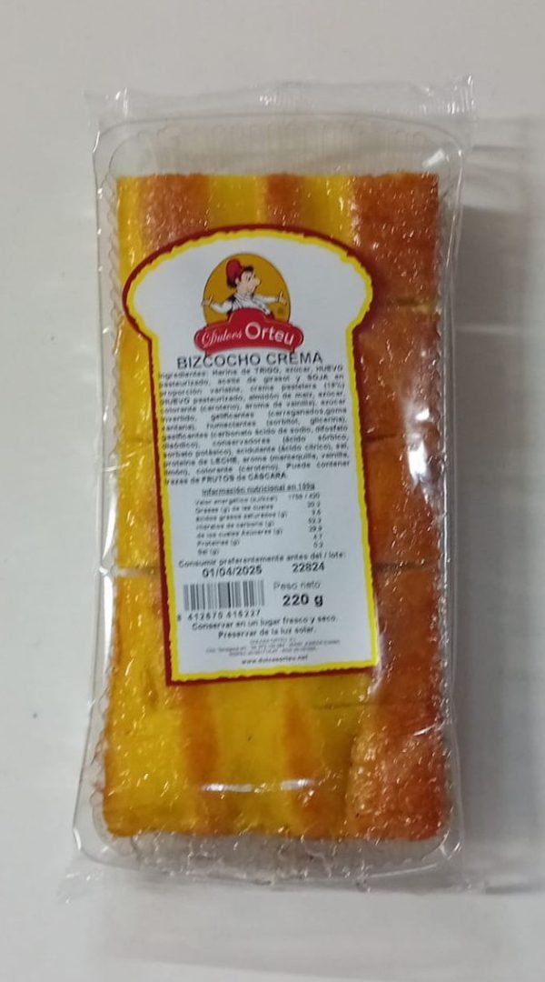 ORTE019 BIZCOCHO CREMA ORTEU 16 PAQUETE
