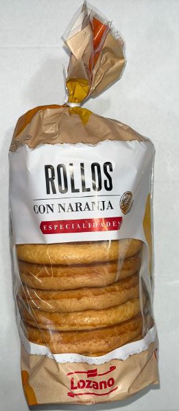 LOZA3147 ROLLOS NARANJA BOLSON 0.420GR.LOZANO 8EST.
