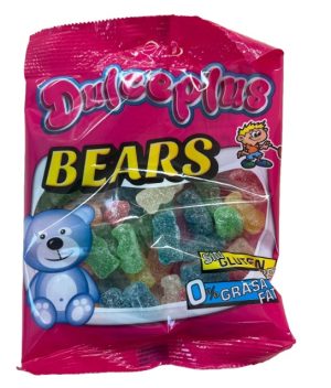 DUL136 MINI OSOS AZUCAR 100GR 12UN DULCEPLUS