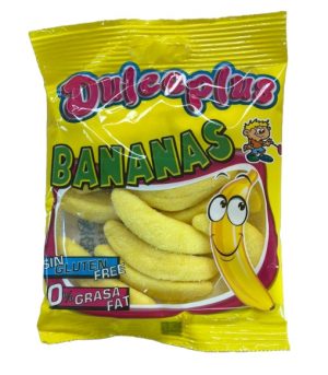 DUL172 PLATANOS AZUCAR 100GR 12UN DULCEPLUS