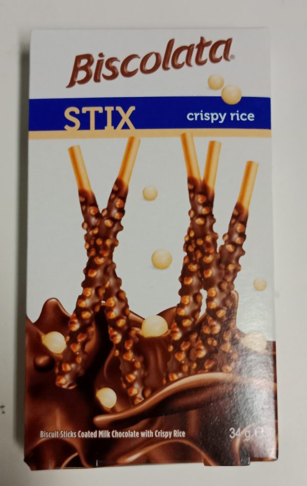 STAR3472 PALITOS STIK  BISCOLATA AZUL CRISPY CON CHOCOLATE